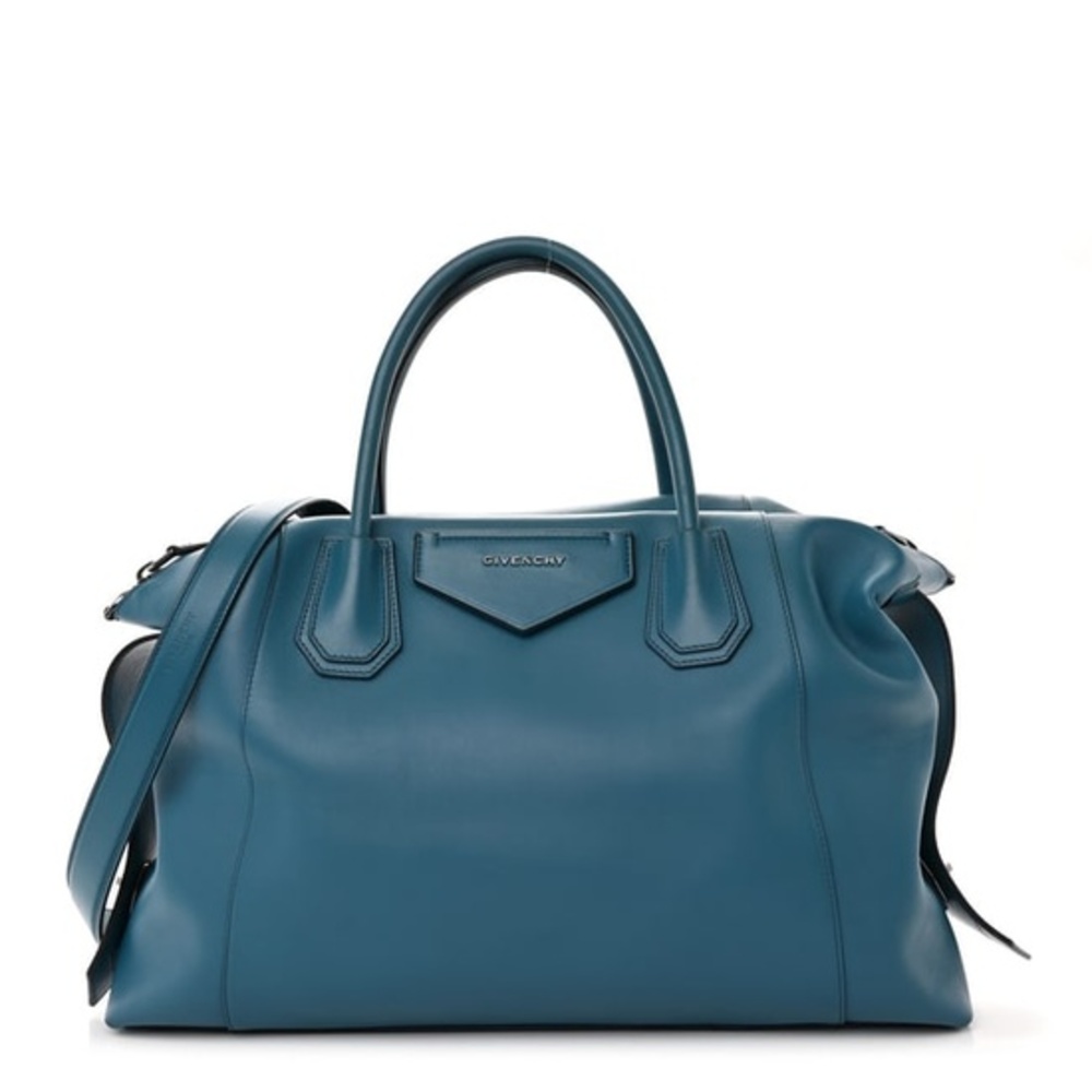 GIVENCHY  Medium Soft Antigona in Petrol Blue.